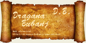 Dragana Bubanj vizit kartica